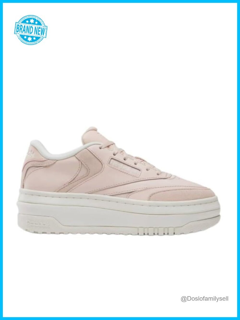 Club C Extra Platform Sneaker Leather Lace Up Casual Walking Shoe